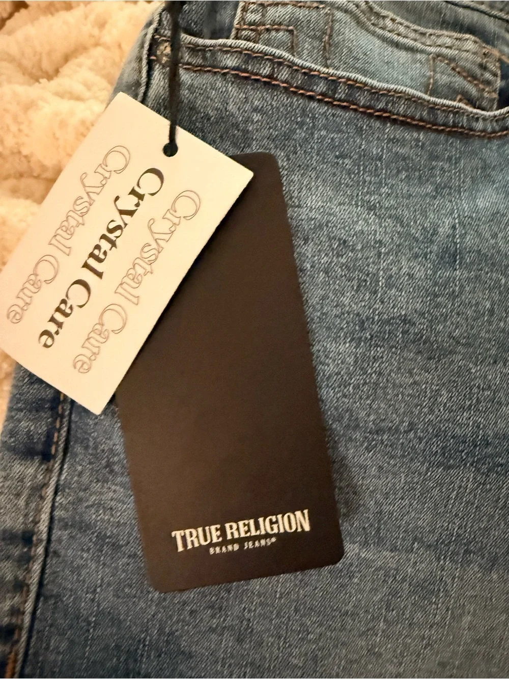NWT True Religion Denim Studded Mini Skirt  size 40